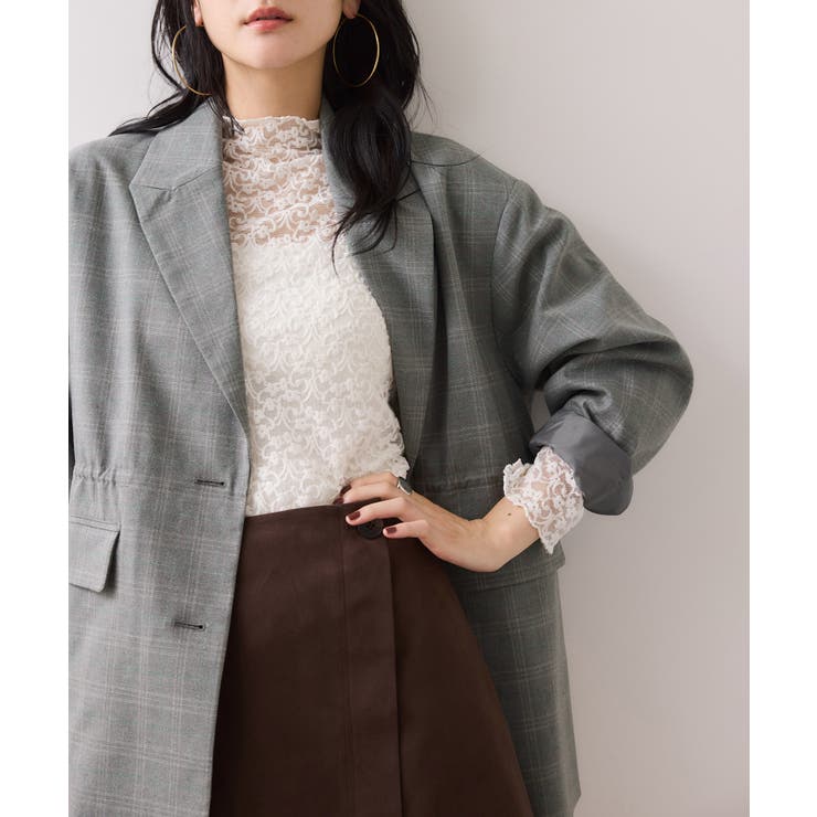 チェックアソートウエストドロストジャケット | VIS  | 詳細画像8 