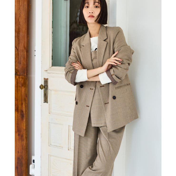 ウーリッシュダブルブレストテーラードジャケット | VIS  | 詳細画像12