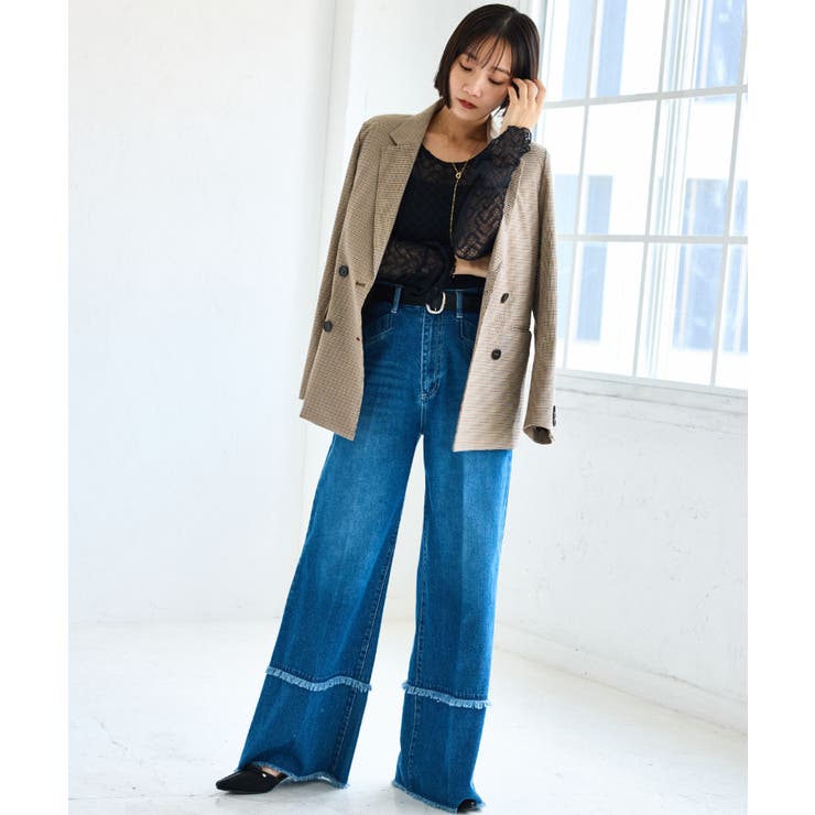 ウーリッシュダブルブレストテーラードジャケット | VIS  | 詳細画像15