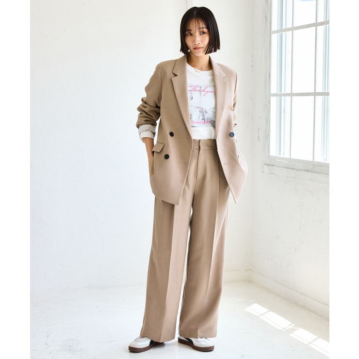 ウーリッシュダブルブレストテーラードジャケット | VIS  | 詳細画像18