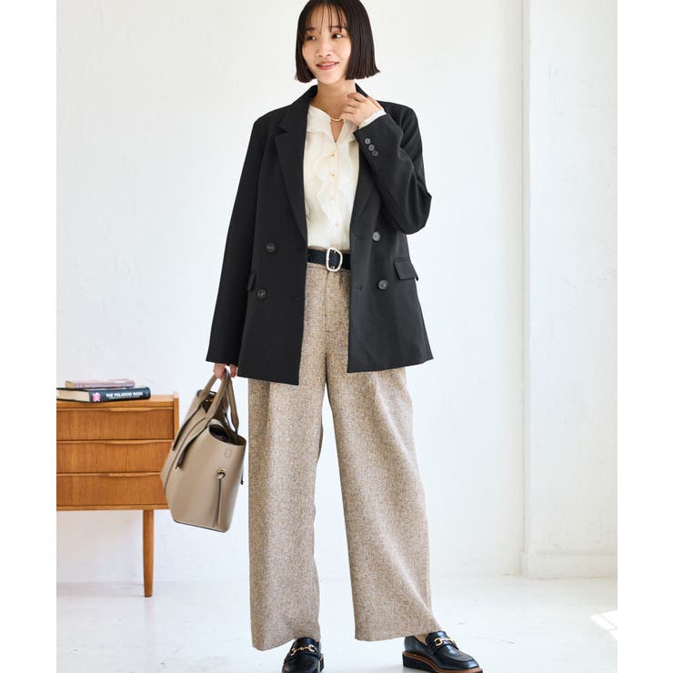 ウーリッシュダブルブレストテーラードジャケット | VIS  | 詳細画像21