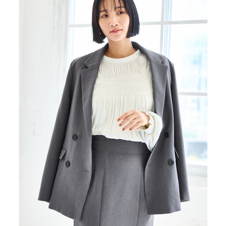 ウーリッシュダブルブレストテーラードジャケット | VIS  | 詳細画像27