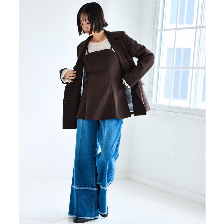 ウーリッシュダブルブレストテーラードジャケット | VIS  | 詳細画像4