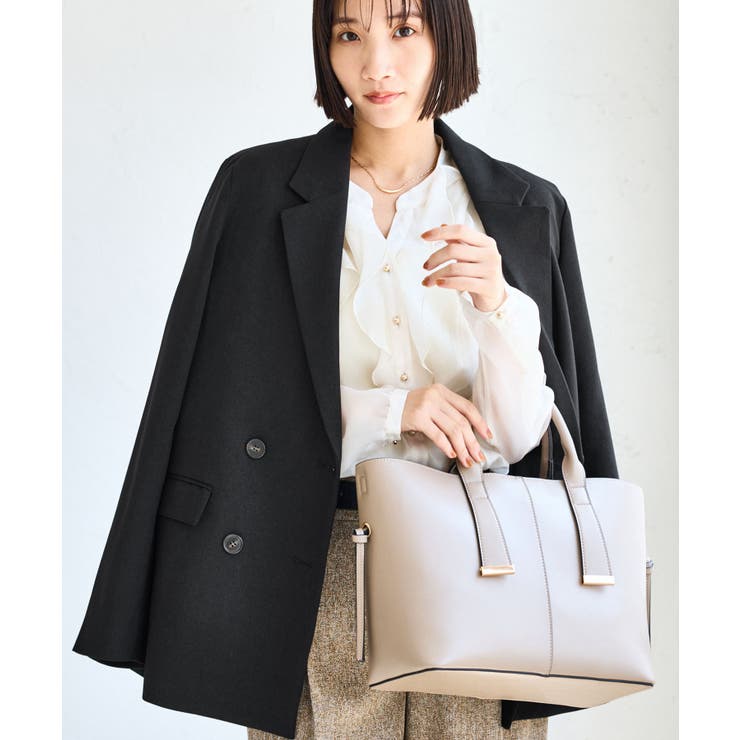 ブラック(01) | ウーリッシュダブルブレストテーラードジャケット | VIS