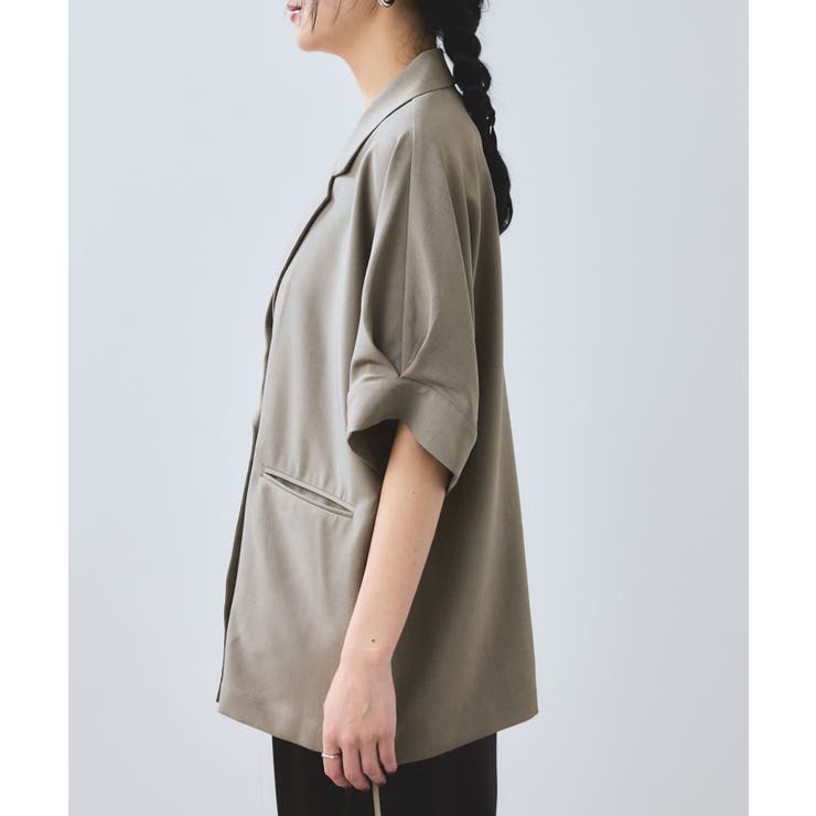 【WEB限定】タックスリーブテーラードジャケット | VIS  | 詳細画像12 