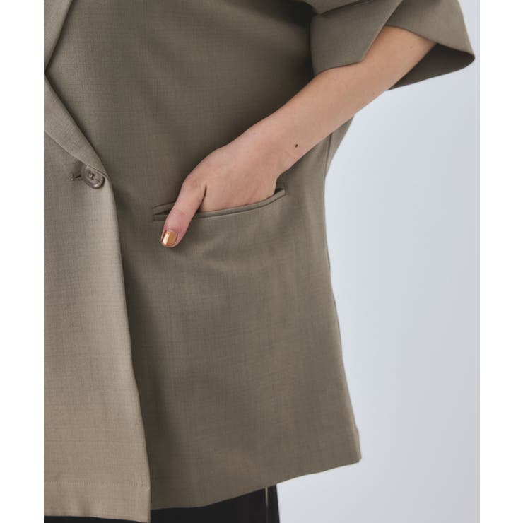 【WEB限定】タックスリーブテーラードジャケット | VIS  | 詳細画像17 