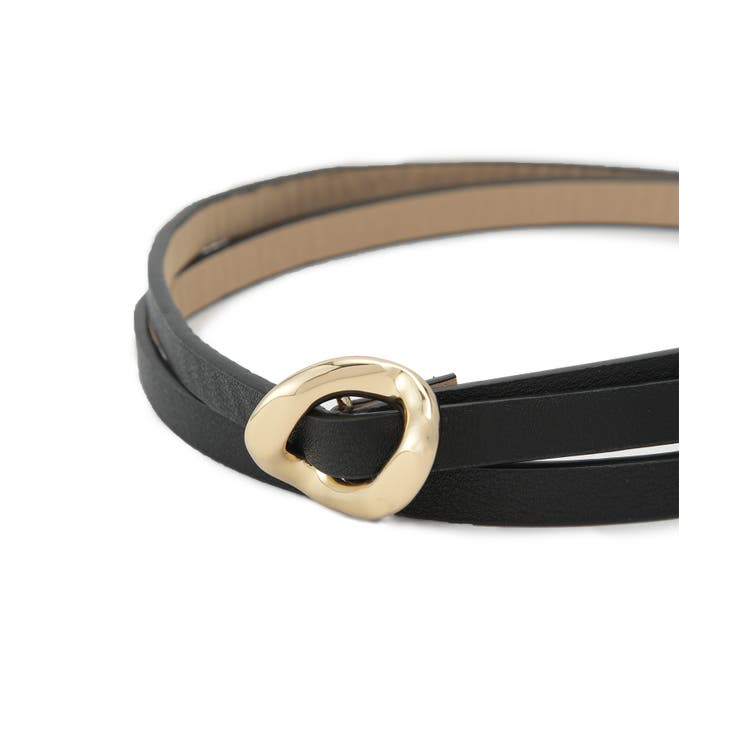 10mm巾変形メタルバックルピンレスベルト | VIS  | 詳細画像4 