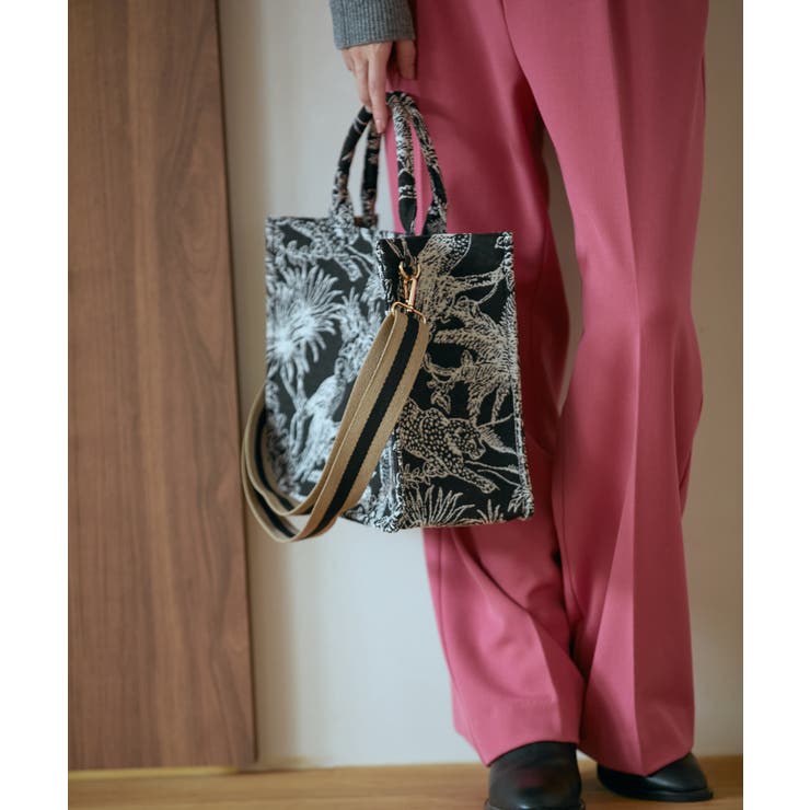 【新色追加】【A4対応】2WAYジャングル柄トートバッグ | VIS  | 詳細画像23 