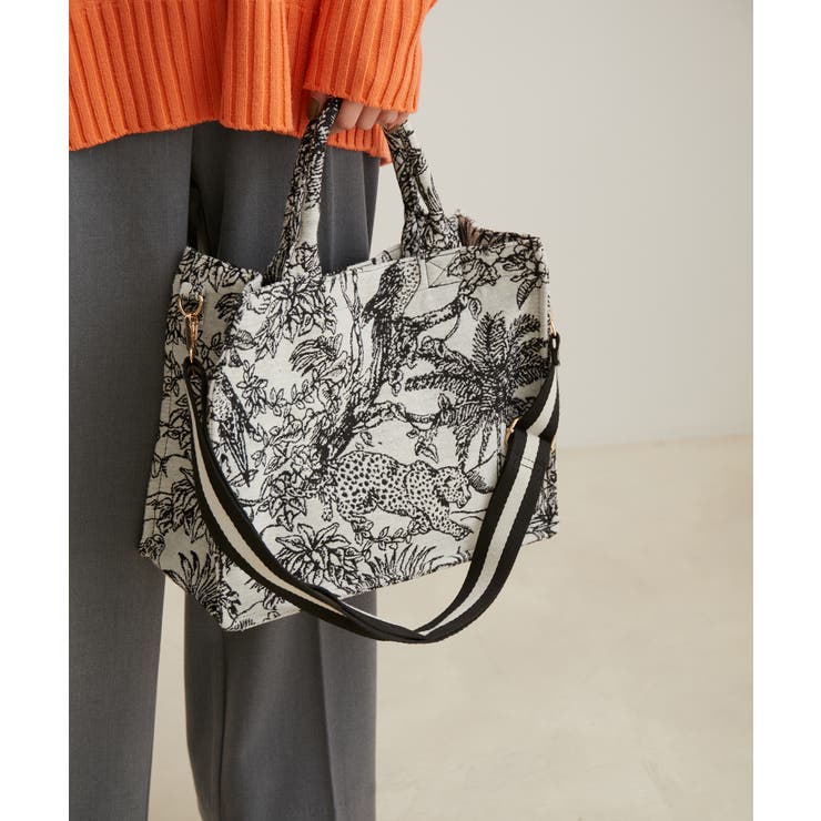 【新色追加】【A4対応】2WAYジャングル柄トートバッグ | VIS  | 詳細画像27 