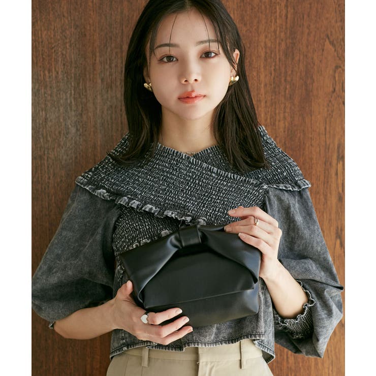 2WAY】リボンハンドルミニショルダーバッグ[品番：VISW0041539]｜VIS 