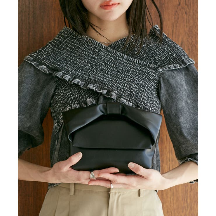 2WAY】リボンハンドルミニショルダーバッグ[品番：VISW0041539]｜VIS 