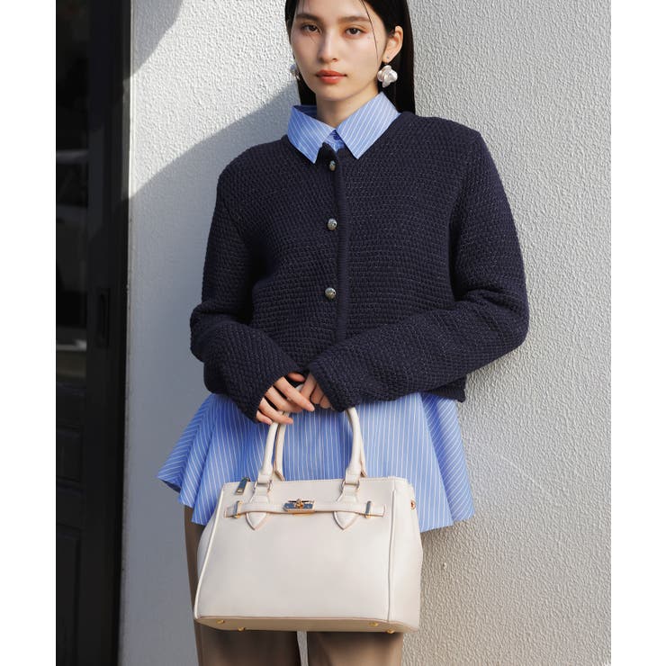 【新色追加】【2WAY】フロント金具3層トートバッグ | VIS  | 詳細画像3 