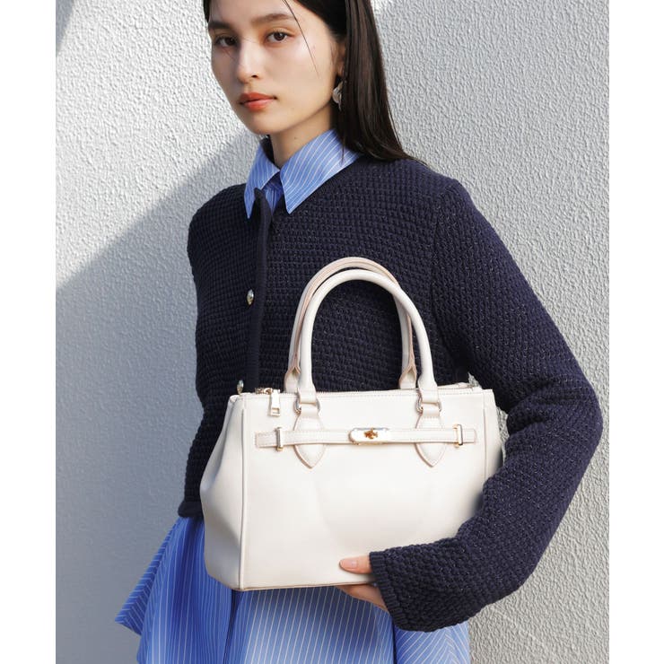 【新色追加】【2WAY】フロント金具3層トートバッグ | VIS  | 詳細画像4 