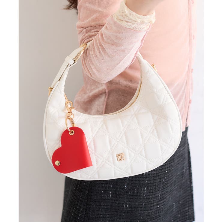 ハートチャーム付き2WAYキルトバッグ | VIS  | 詳細画像5 