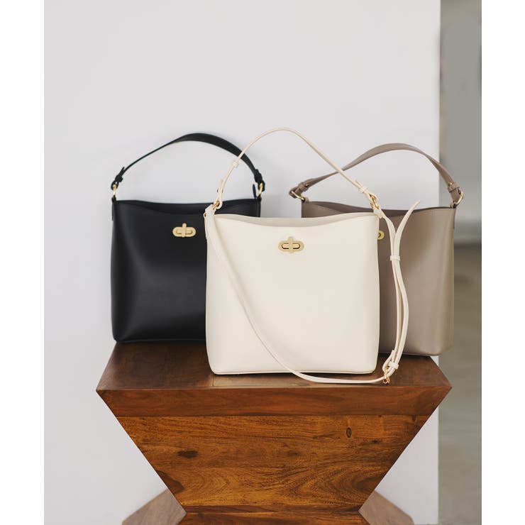 楕円ひねり3層ショルダーバッグ/2WAY | VIS  | 詳細画像4 