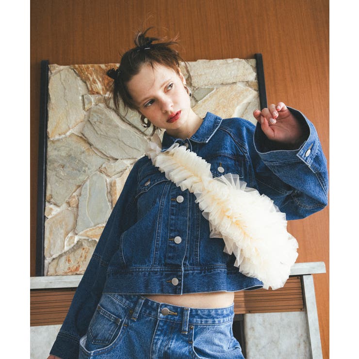 【ご好評につき追加生産】チュールフリルショルダーバッグ【3WAY】 | VIS  | 詳細画像28 