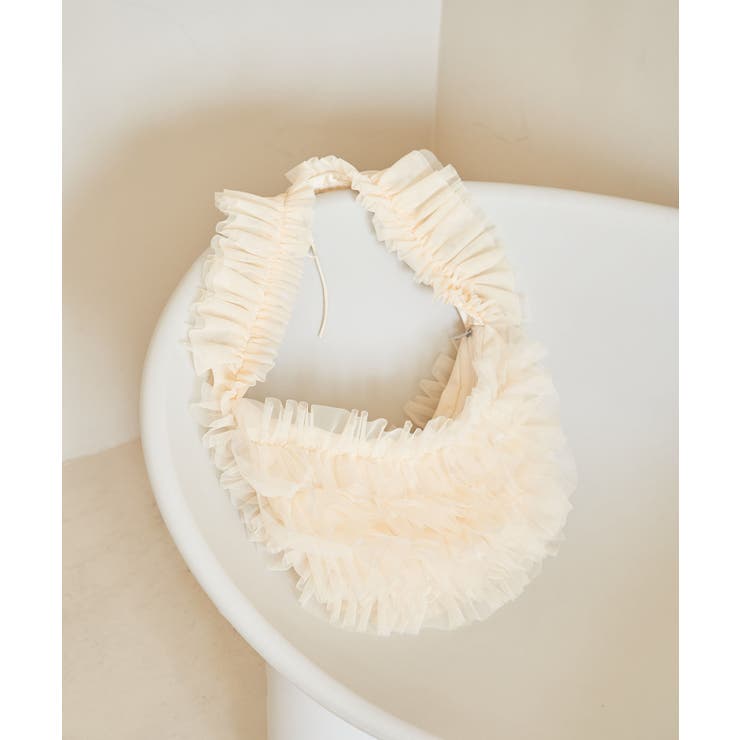 キナリ(16) | 【ご好評につき追加生産】チュールフリルショルダーバッグ【3WAY】 | VIS 