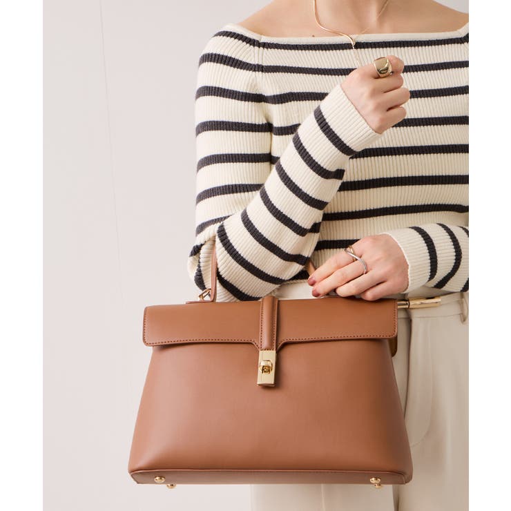 ひねり金具ワンハンドルバッグ/2WAY、軽量 | VIS  | 詳細画像2 