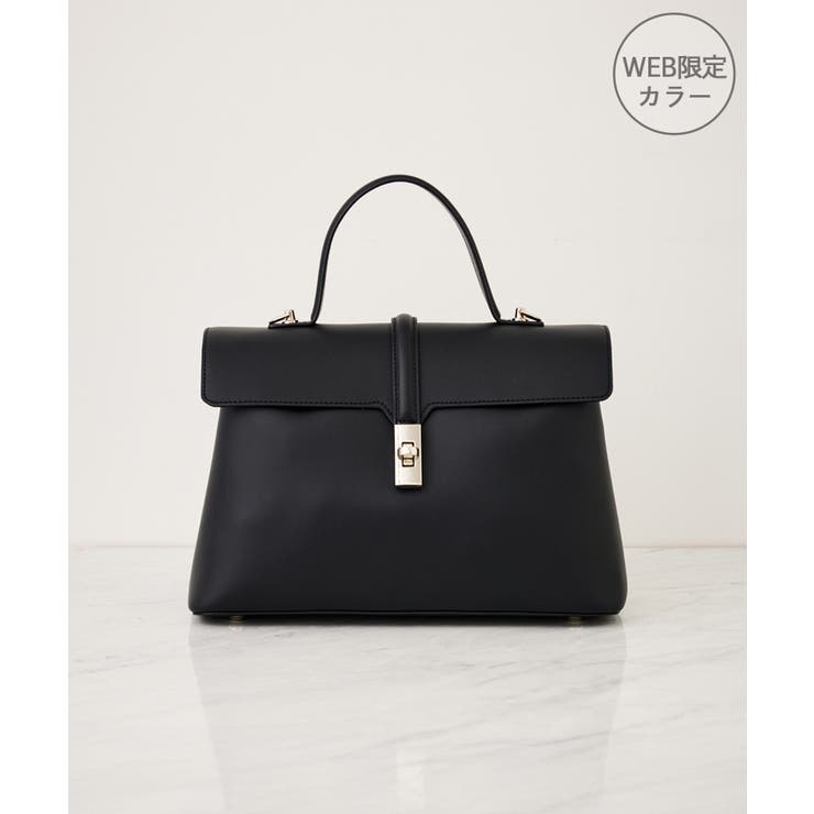 ブラック(01) | ひねり金具ワンハンドルバッグ/2WAY、軽量 | VIS 