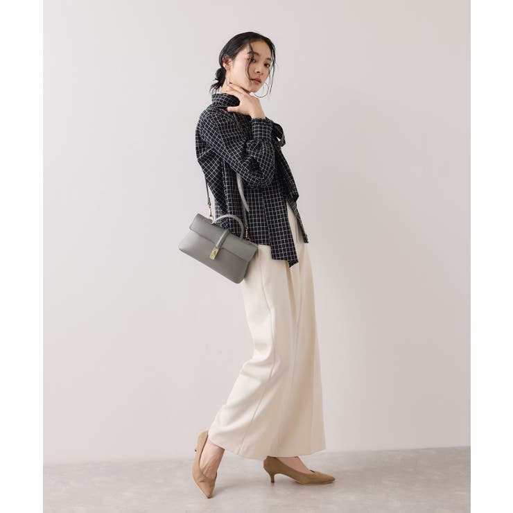 ひねり金具ワンハンドルミニショルダーバッグ/2WAY、WEB限定カラーあり | VIS  | 詳細画像13 