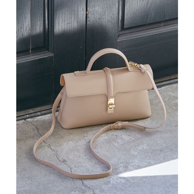 ベージュ(27) | ひねり金具ワンハンドルミニショルダーバッグ/2WAY、WEB限定カラーあり | VIS 