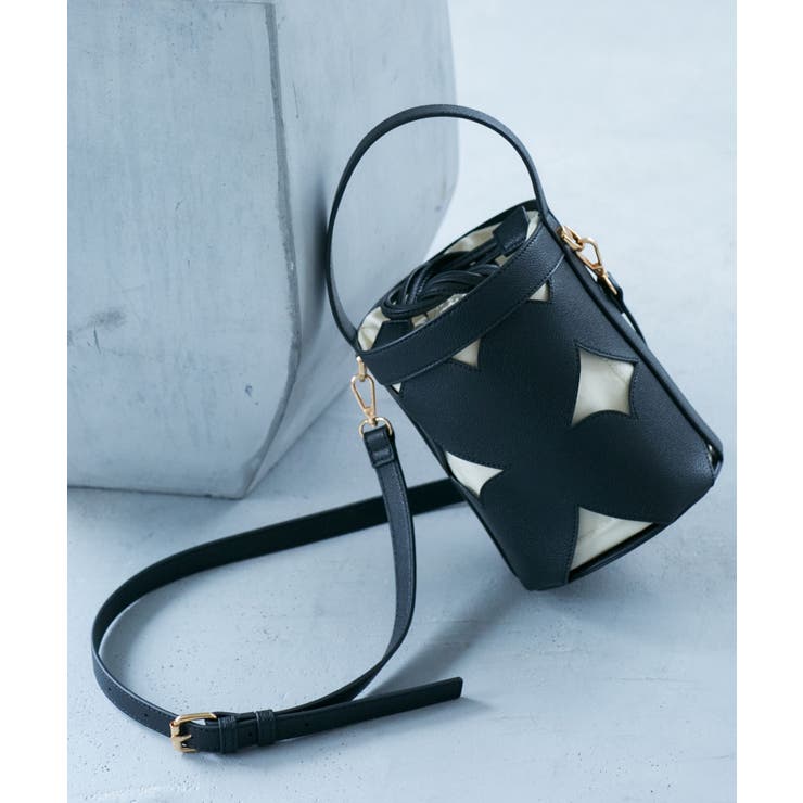 ブラック(01) | カットワーク2WAYバッグ | VIS 