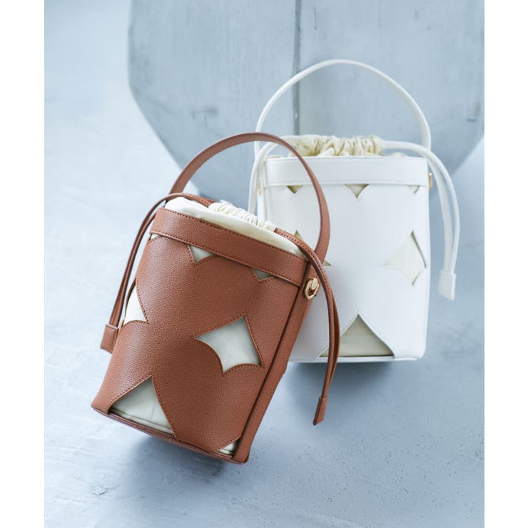 ブラウン系(24) | カットワーク2WAYバッグ | VIS 