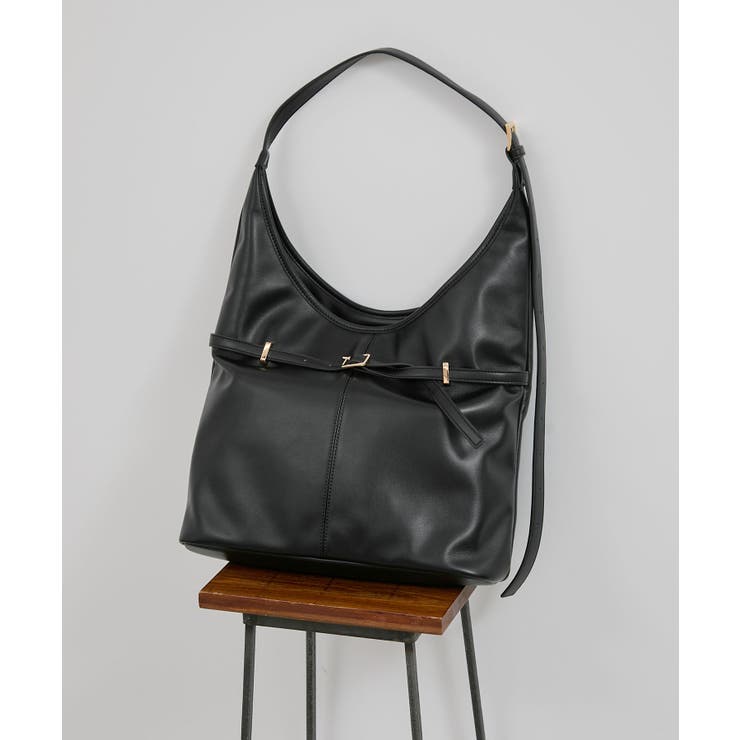 ブラック(01) | 【A4収納】フロントベルトソフトショルダーバッグ | VIS 