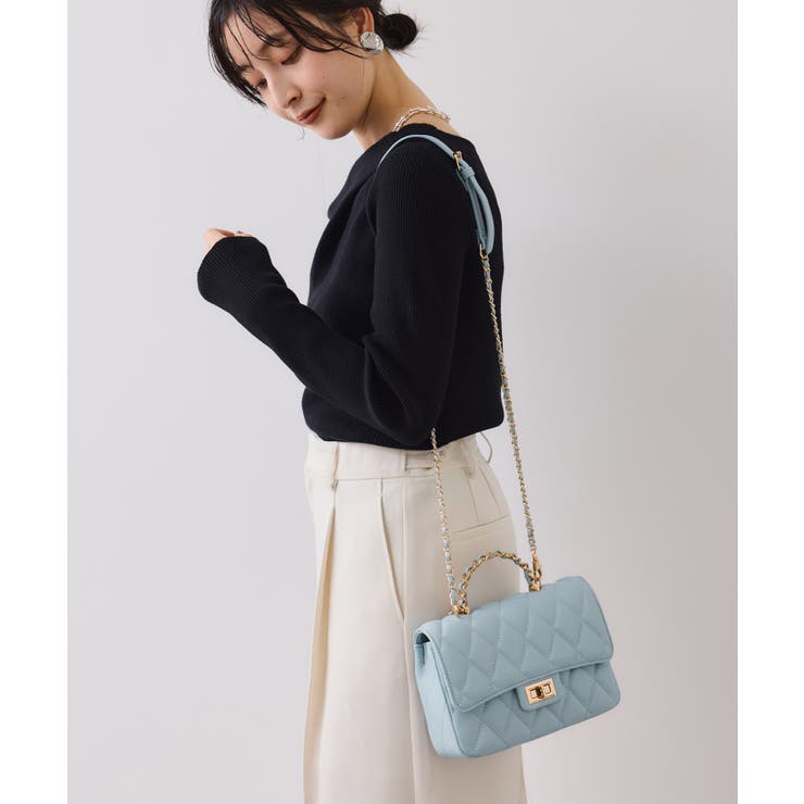 チェーンハンドルキルティングショルダーバッグ/2WAY・一部WEB限定カラー | VIS  | 詳細画像10 