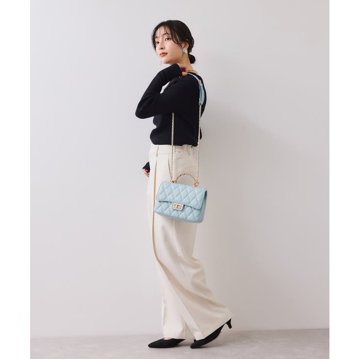 チェーンハンドルキルティングショルダーバッグ/2WAY・一部WEB限定カラー | VIS  | 詳細画像11 