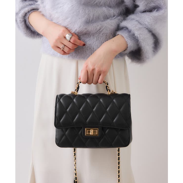 チェーンハンドルキルティングショルダーバッグ/2WAY・一部WEB限定カラー | VIS  | 詳細画像5 