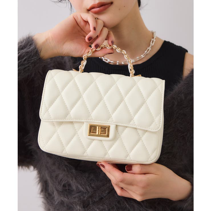 チェーンハンドルキルティングショルダーバッグ/2WAY・一部WEB限定カラー | VIS  | 詳細画像6 