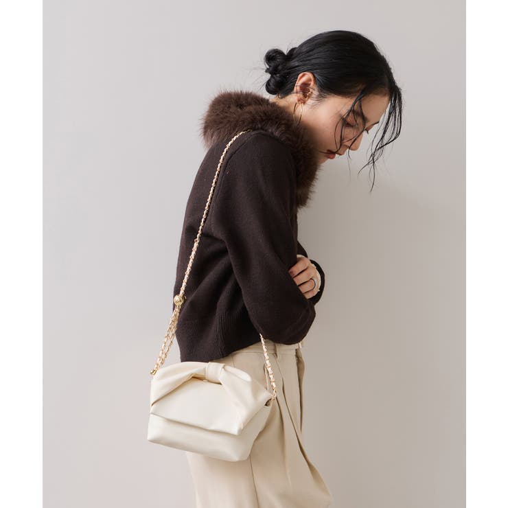 リボンハンドルチェーンショルダーバッグ/2WAY | VIS  | 詳細画像11 