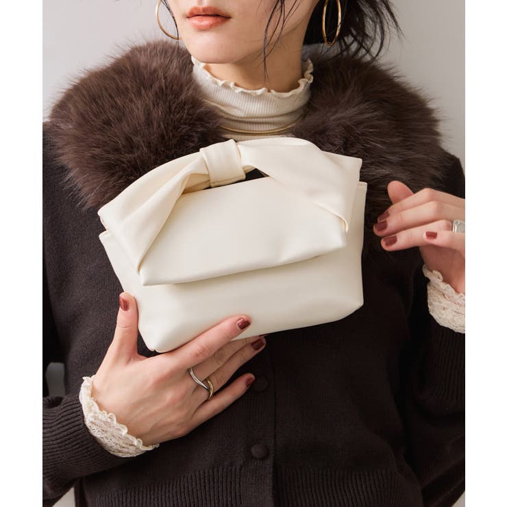 リボンハンドルチェーンショルダーバッグ/2WAY | VIS  | 詳細画像12 