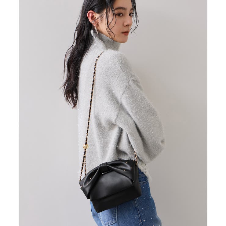 リボンハンドルチェーンショルダーバッグ/2WAY | VIS  | 詳細画像8 