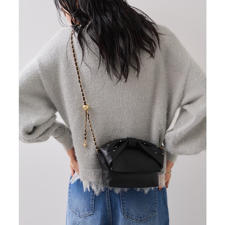 リボンハンドルチェーンショルダーバッグ/2WAY | VIS  | 詳細画像9 