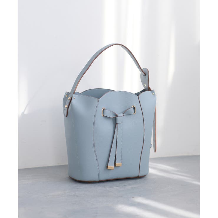 サックス(48) | フラワーカットショルダーバッグ/2WAY | VIS 