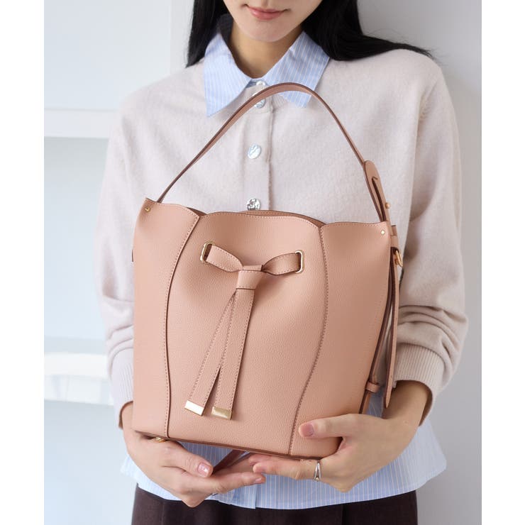 ピンク系(65) | フラワーカットショルダーバッグ/2WAY | VIS 