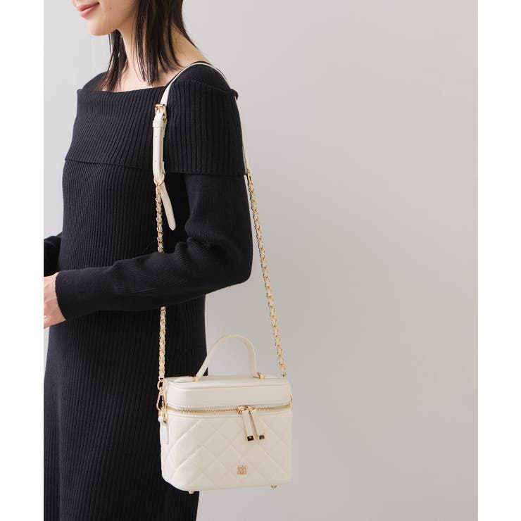 ファーハンドルキルティング＆ツイードバニティバッグ/2WAY | VIS  | 詳細画像12 