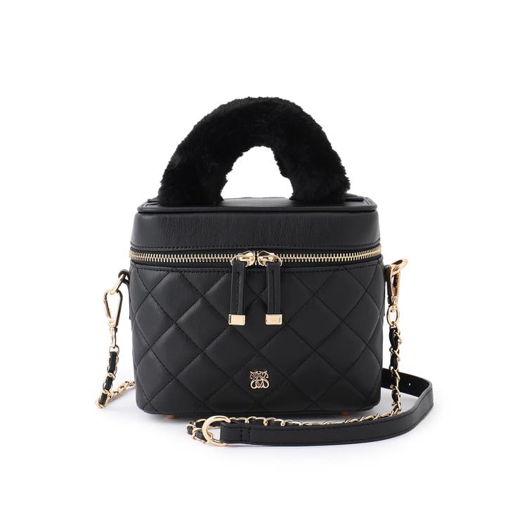 ファーハンドルキルティング＆ツイードバニティバッグ/2WAY | VIS  | 詳細画像15 