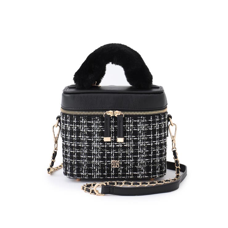 ファーハンドルキルティング＆ツイードバニティバッグ/2WAY | VIS  | 詳細画像16 