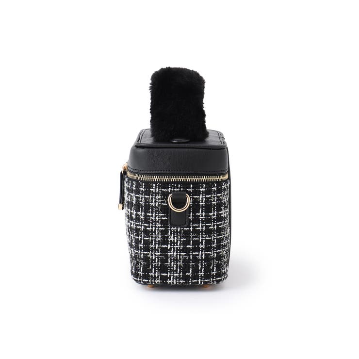 ファーハンドルキルティング＆ツイードバニティバッグ/2WAY | VIS  | 詳細画像18 