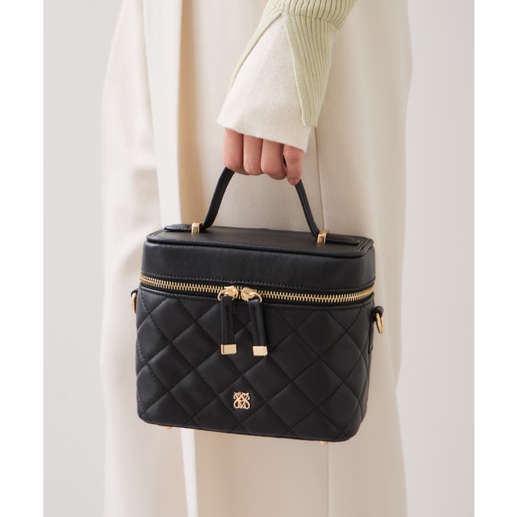 ファーハンドルキルティング＆ツイードバニティバッグ/2WAY | VIS  | 詳細画像4 