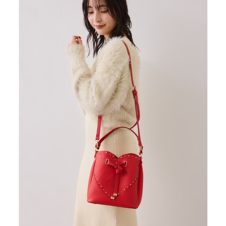 ラインストーン＆スタッズハートカットバッグ | VIS  | 詳細画像12 