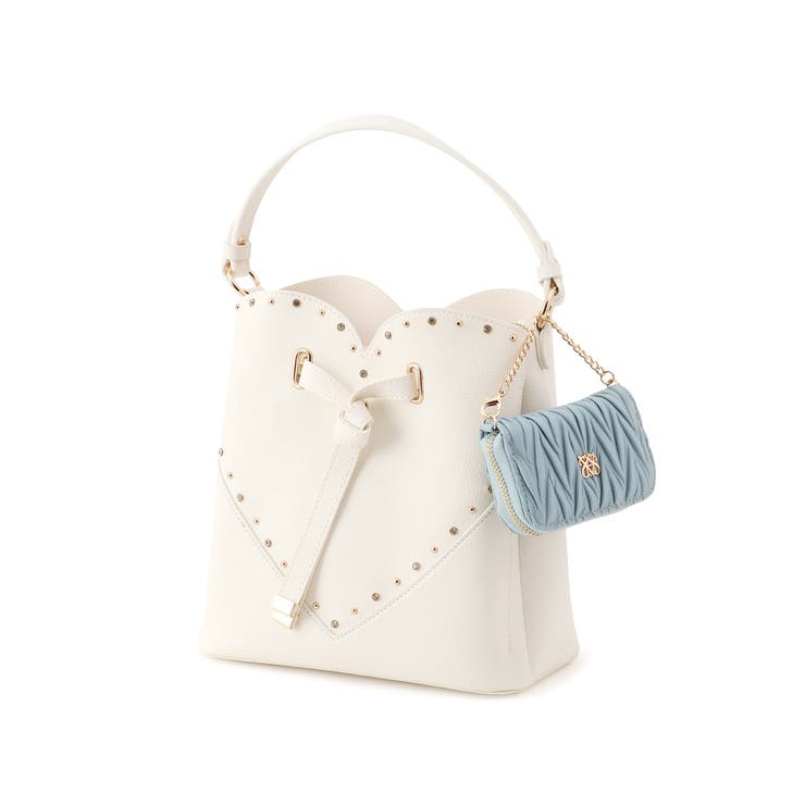 ラインストーン＆スタッズハートカットバッグ | VIS  | 詳細画像24 