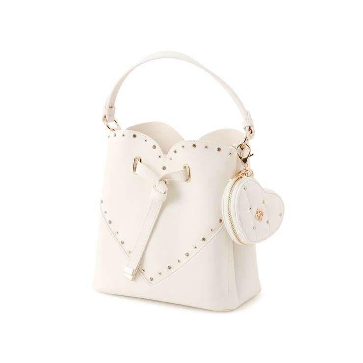 ラインストーン＆スタッズハートカットバッグ | VIS  | 詳細画像25 