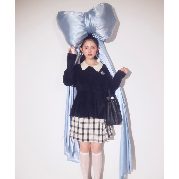 ラインストーン＆スタッズハートカットバッグ | VIS  | 詳細画像5 