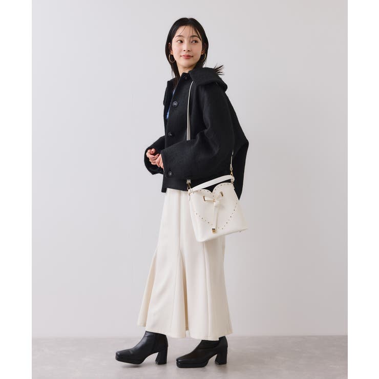 ラインストーン＆スタッズハートカットバッグ | VIS  | 詳細画像9 