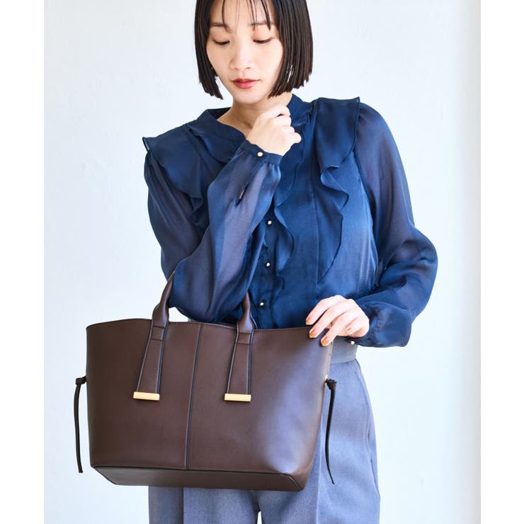 【復刻 WEB限定】【A4収納】ゴールド金具付きノットトートバッグ 通勤 | VIS  | 詳細画像32 