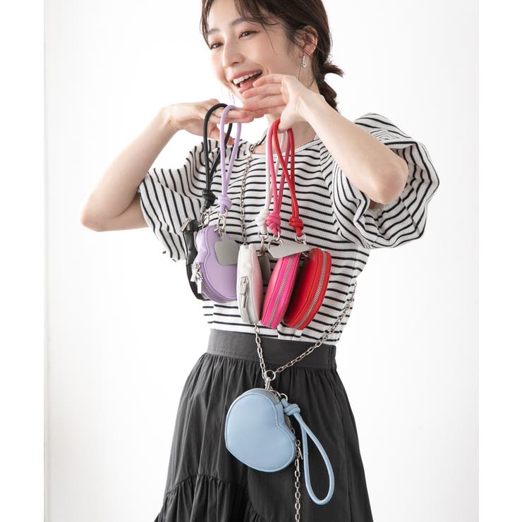 épine - エピヌ ハートポーチショルダーバッグ 新品 黒の通販 by